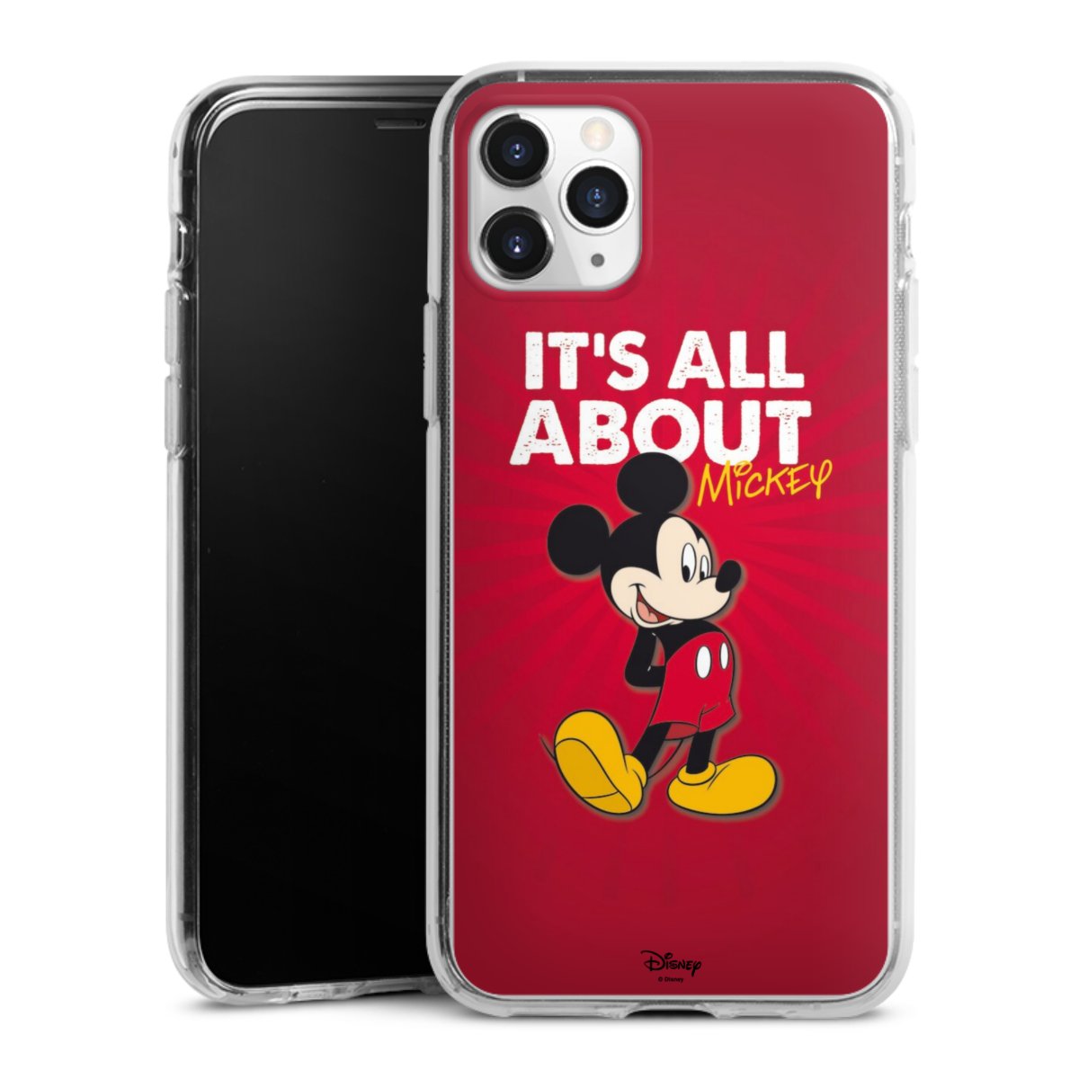 iPhone 11 Pro Handy Silikon Hülle Case transparent Handyhülle Mouse Disney Official Licensed Product Silikon Case