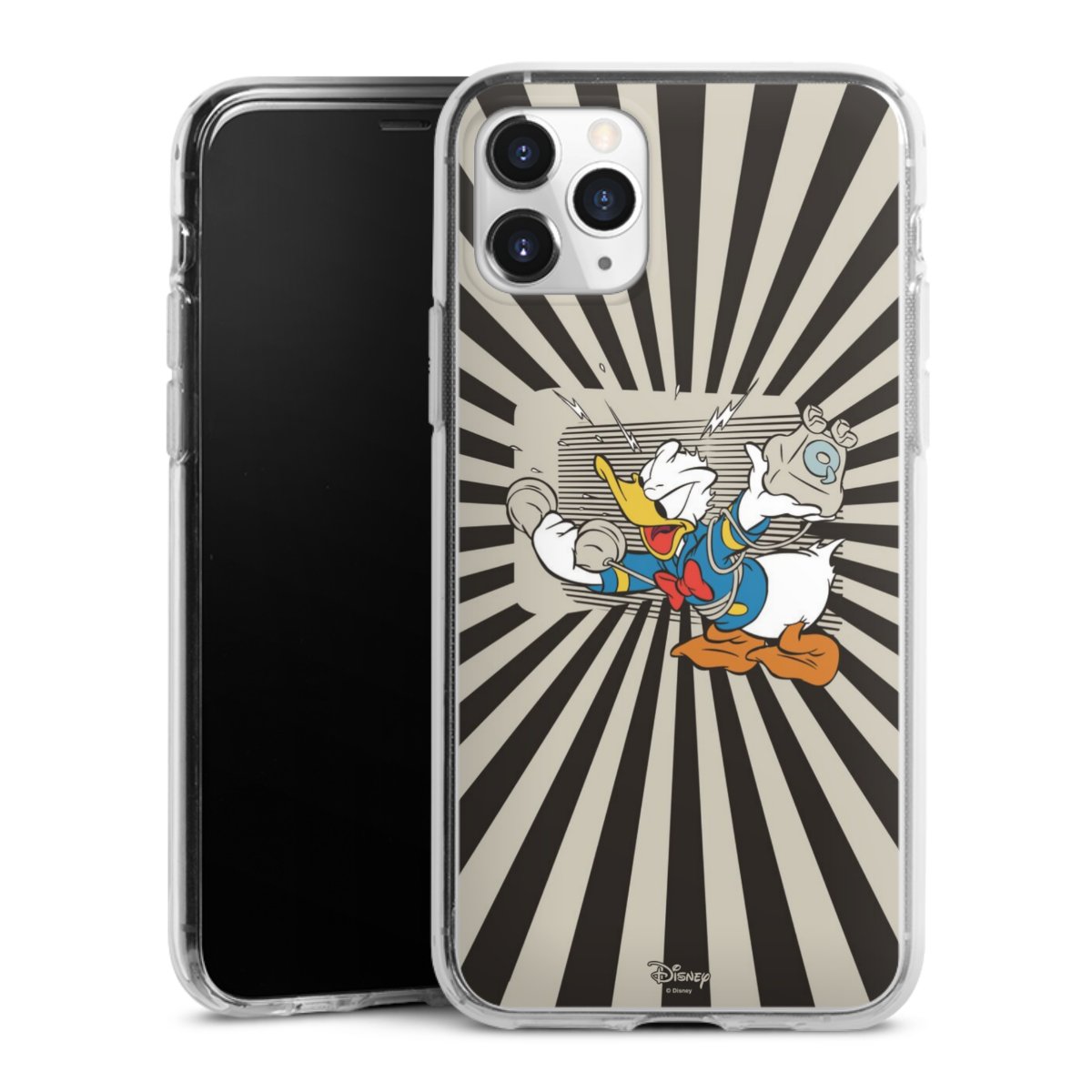 iPhone 11 Pro Handy Silikon Hülle Case transparent Handyhülle Donald Duck Disney Official Licensed Product Silikon Case