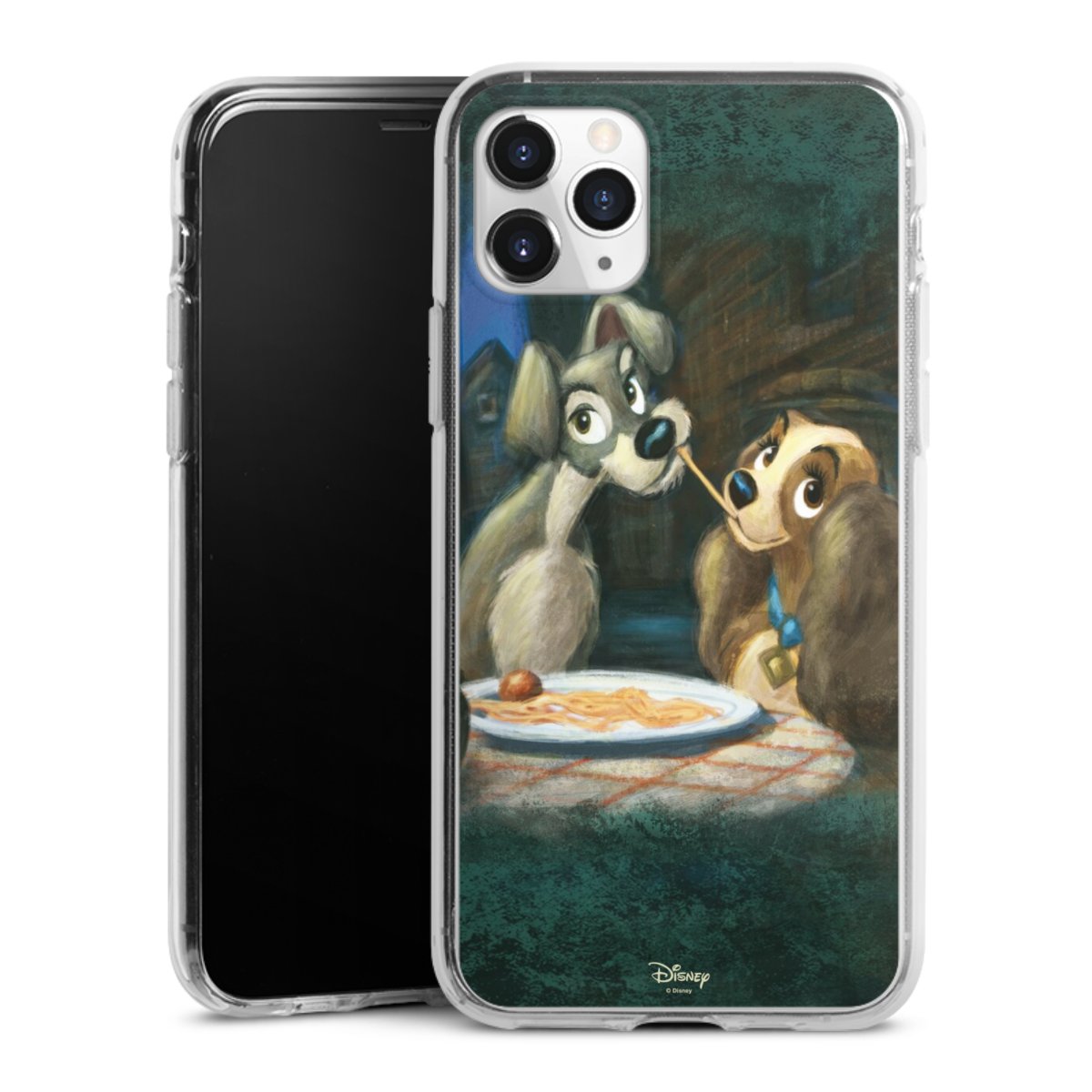 iPhone 11 Pro Handy Silikon Hülle Case transparent Handyhülle Lady And The Tramp Official Licensed Product Disney Silikon Case