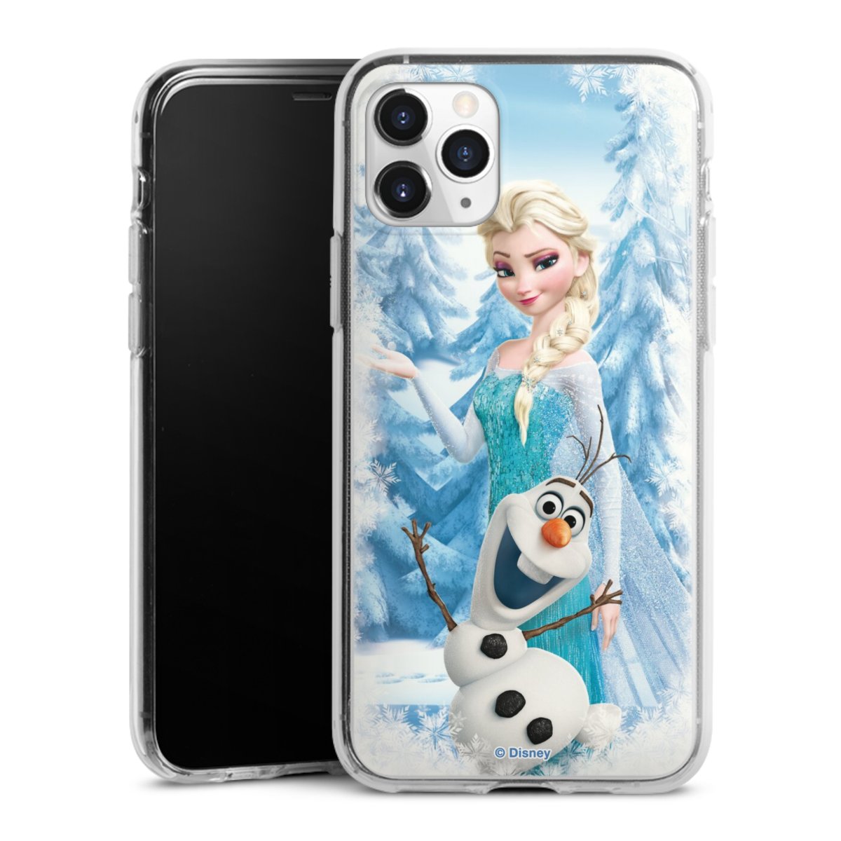 iPhone 11 Pro Handy Silikon Hülle Case transparent Handyhülle Official Licensed Product Frozen Elsa Disney Silikon Case