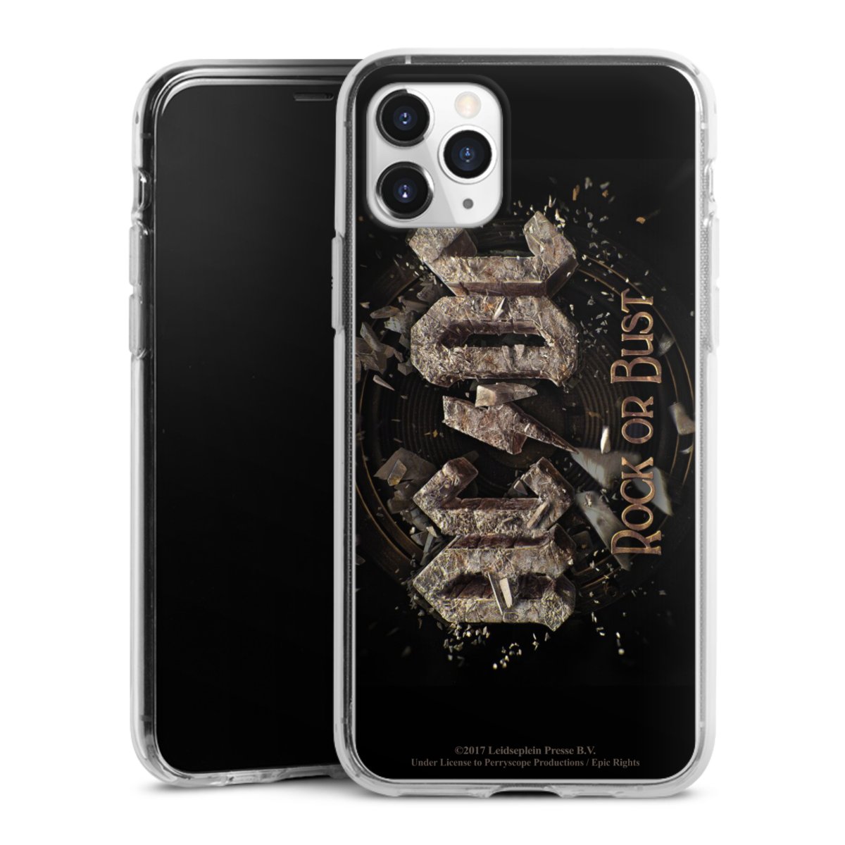 iPhone 11 Pro Handy Silikon Hülle Case transparent Handyhülle Acdc Official Licensed Product Rock Or Bust Silikon Case