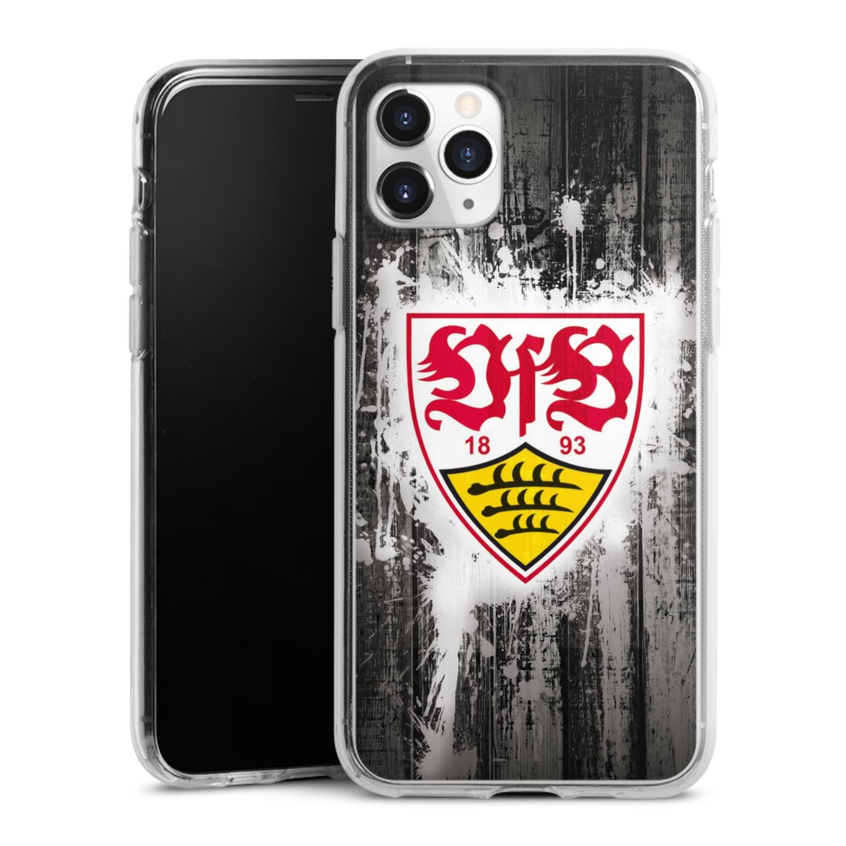 iPhone 11 Pro Handy Silikon Hülle Case transparent Handyhülle Vfb Stuttgart Official Licensed Product Silikon Case