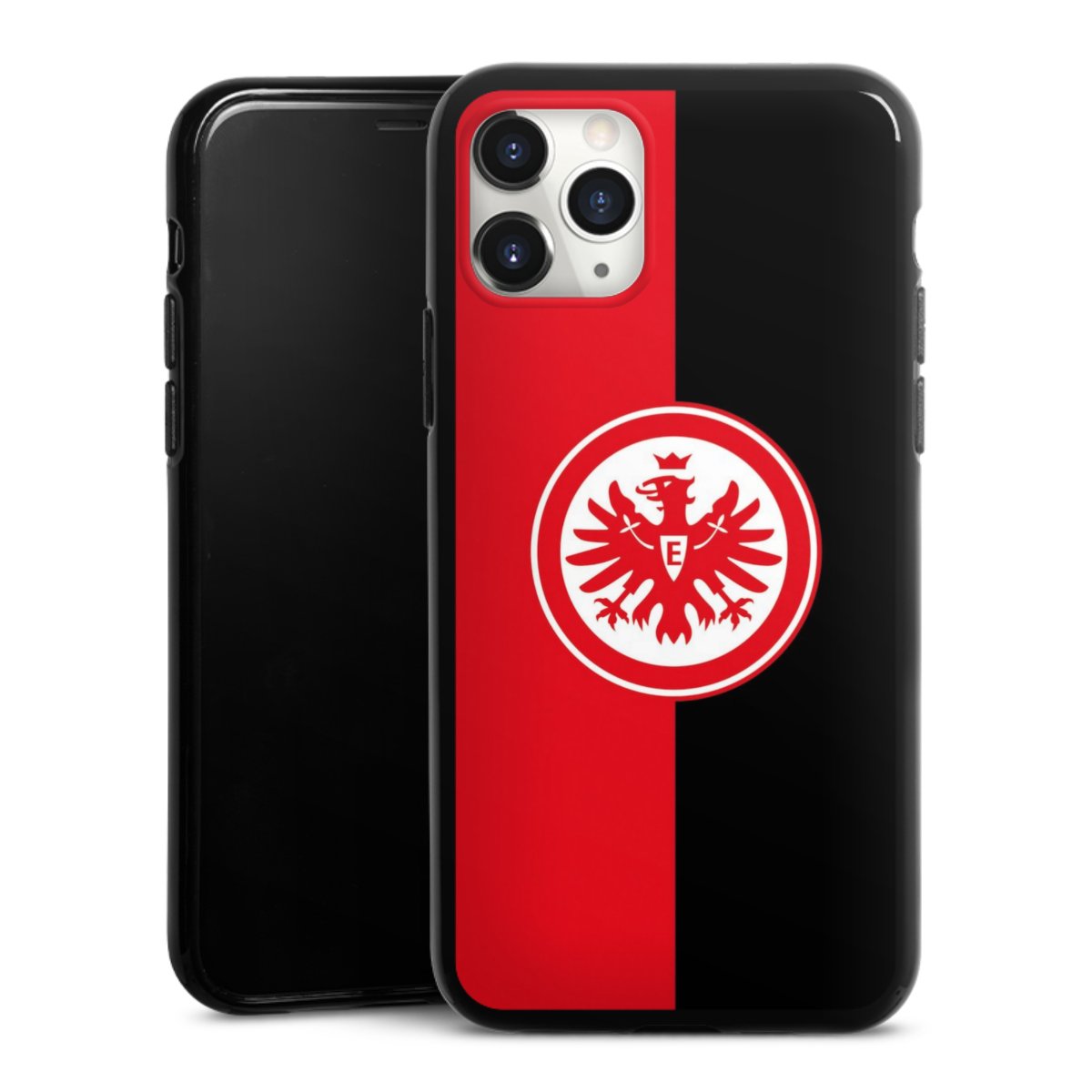 iPhone 11 Pro Max Handy Silikon Hülle Case schwarz Handyhülle Official Licensed Product Eintracht Frankfurt Sge