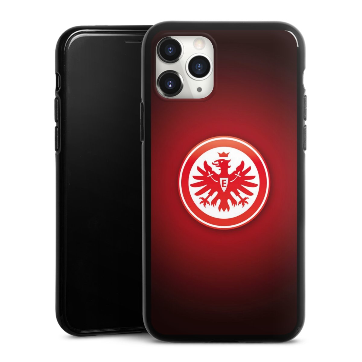 iPhone 11 Pro Max Handy Silikon Hülle Case schwarz Handyhülle Eintracht Frankfurt Official Licensed Product Coat Of Arms