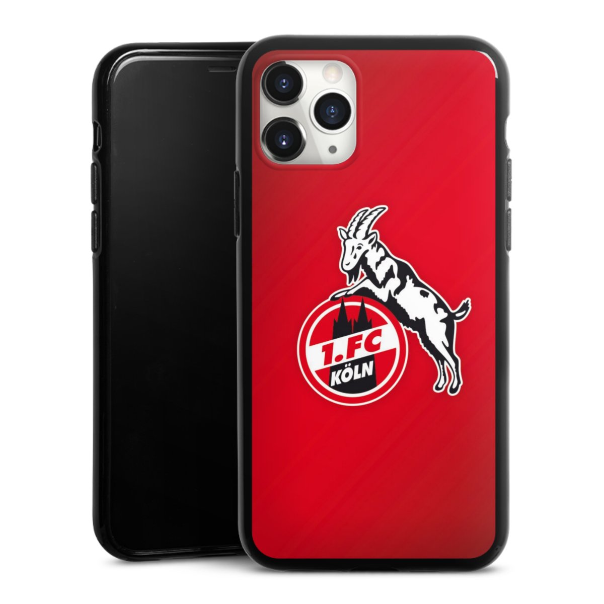 iPhone 11 Pro Max Handy Silikon Hülle Case schwarz Handyhülle Official Licensed Product Effzeh 1. Fc Köln