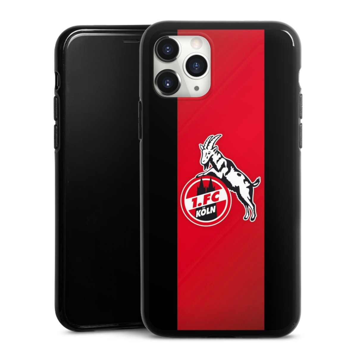 iPhone 11 Pro Max Handy Silikon Hülle Case schwarz Handyhülle Official Licensed Product Billy Goat Hennes 1. Fc Köln