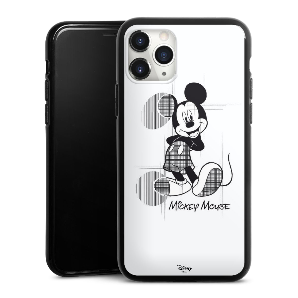 iPhone 11 Pro Max Handy Silikon Hülle Case schwarz Handyhülle Disney Official Licensed Product Mickey Mouse