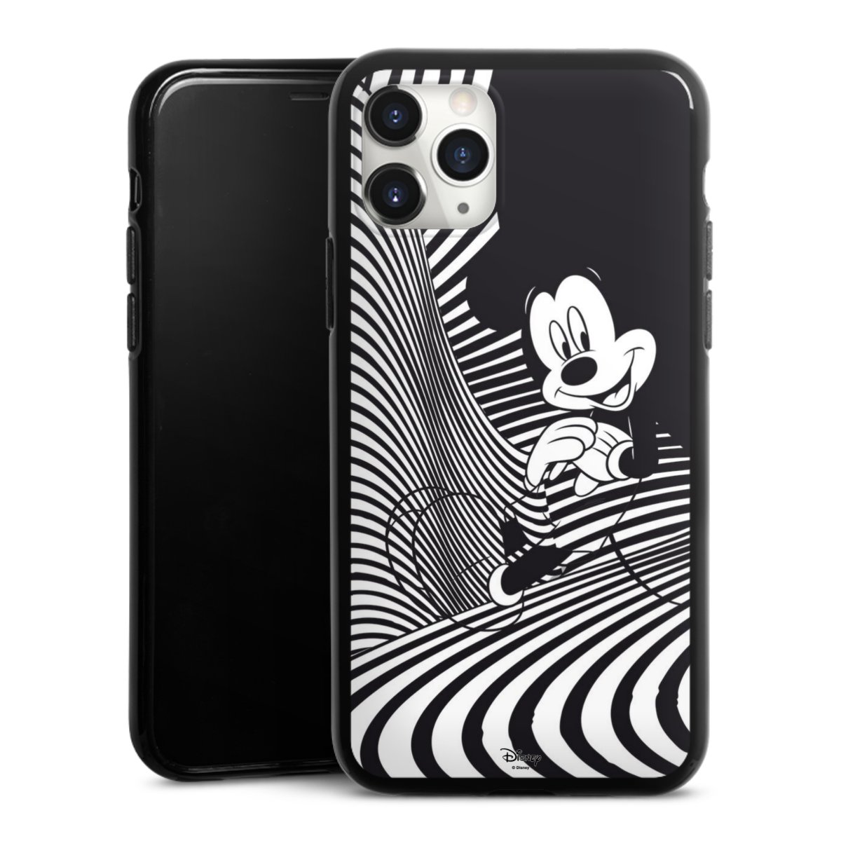 iPhone 11 Pro Max Handy Silikon Hülle Case schwarz Handyhülle Disney Official Licensed Product Mickey Mouse