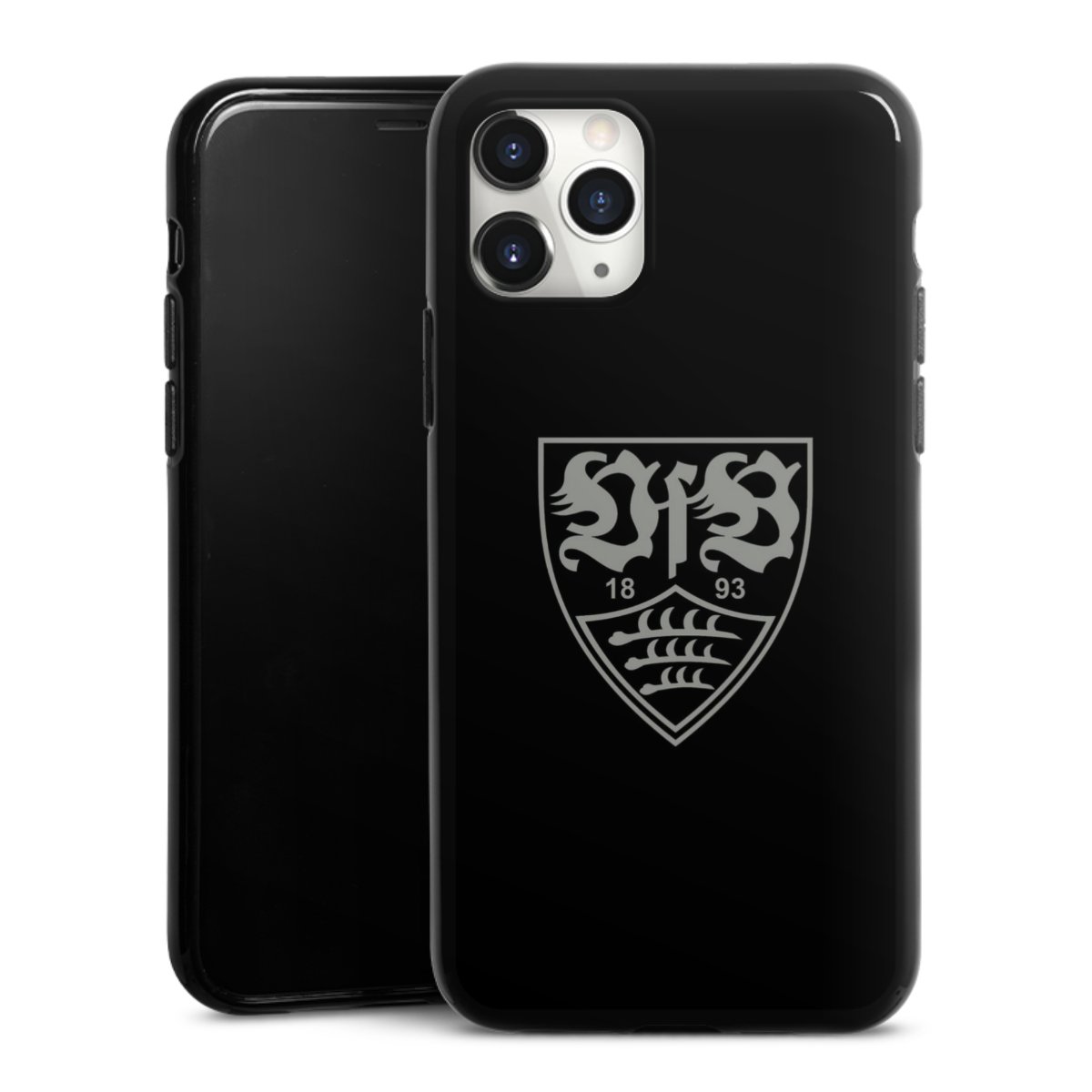 iPhone 11 Pro Max Handy Silikon Hülle Case schwarz Handyhülle Official Licensed Product Vfb Stuttgart