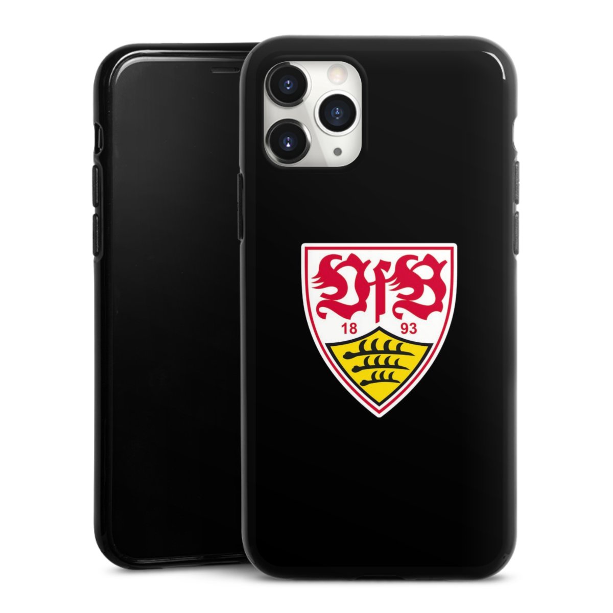 iPhone 11 Pro Max Handy Silikon Hülle Case schwarz Handyhülle Vfb Stuttgart Official Licensed Product Coat Of Arms