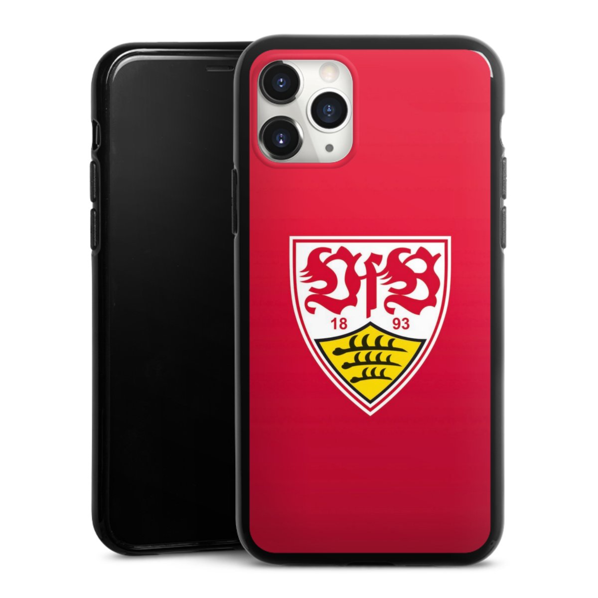 iPhone 11 Pro Max Handy Silikon Hülle Case schwarz Handyhülle Official Licensed Product Vfb Stuttgart