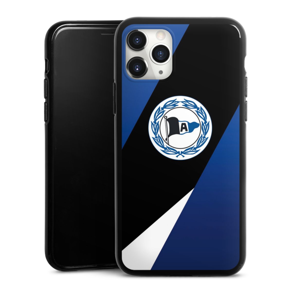 iPhone 11 Pro Max Handy Silikon Hülle Case schwarz Handyhülle Official Licensed Product Arminia Bielefeld Dsc