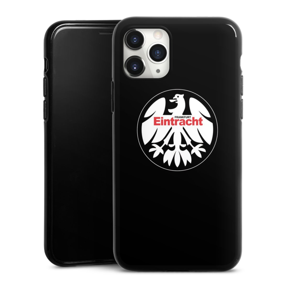 iPhone 11 Pro Max Handy Silikon Hülle Case schwarz Handyhülle Official Licensed Product Eintracht Frankfurt Sge