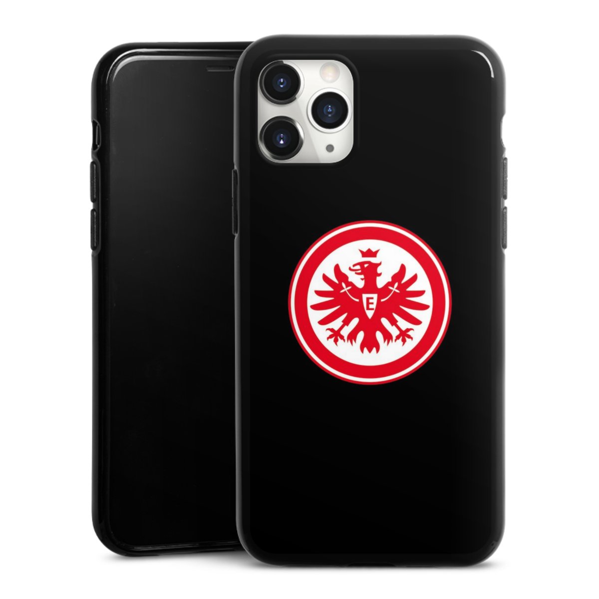 iPhone 11 Pro Max Handy Silikon Hülle Case schwarz Handyhülle Eintracht Frankfurt Sge Eagle