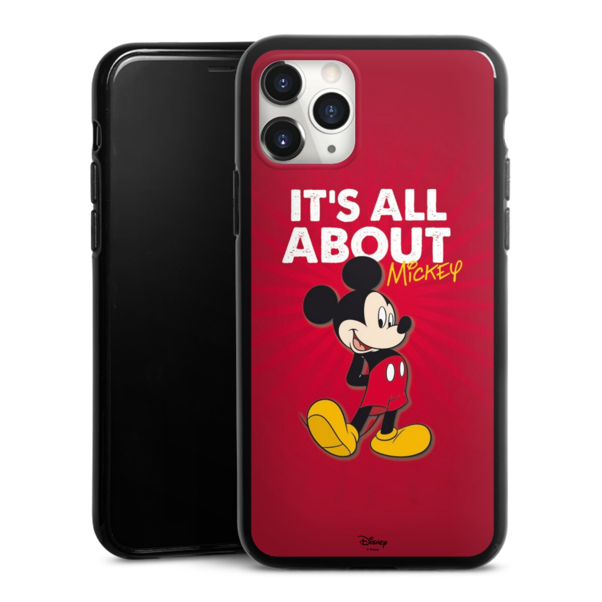 iPhone 11 Pro Max Handy Silikon Hülle Case schwarz Handyhülle Mouse Disney Official Licensed Product