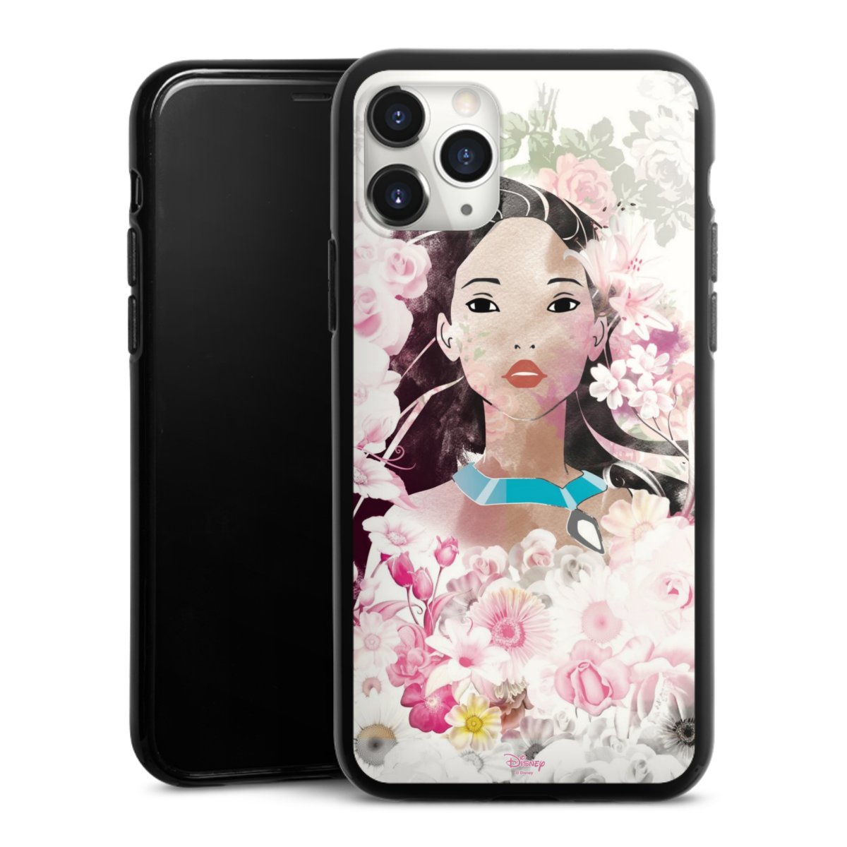 iPhone 11 Pro Max Handy Silikon Hülle Case schwarz Handyhülle Pocahontas Official Licensed Product Disney