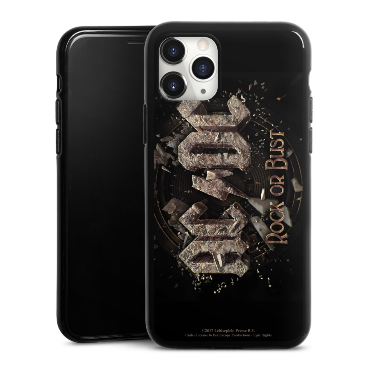 iPhone 11 Pro Max Handy Silikon Hülle Case schwarz Handyhülle Acdc Official Licensed Product Rock Or Bust