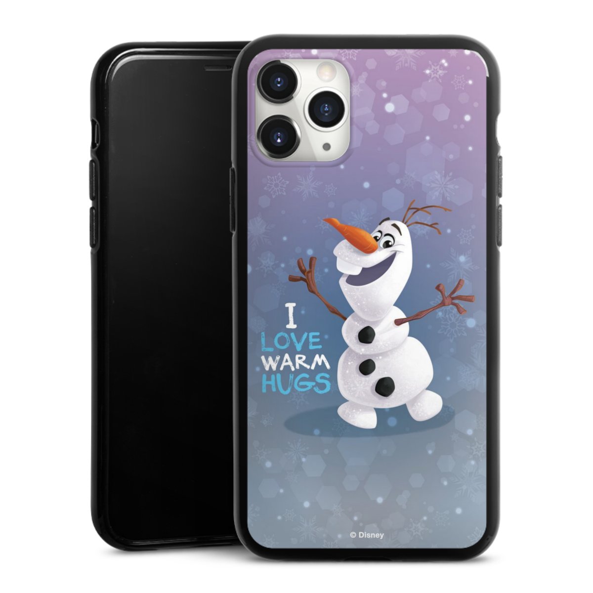 iPhone 11 Pro Max Handy Silikon Hülle Case schwarz Handyhülle Frozen Frozen Olaf Official Licensed Product