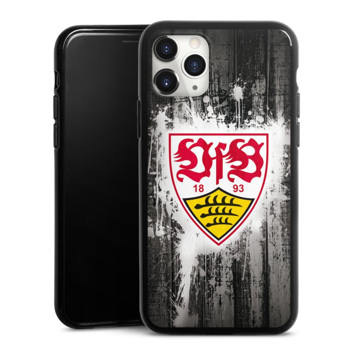 iPhone 11 Pro Max Handy Silikon Hülle Case schwarz Handyhülle Vfb Stuttgart Official Licensed Product