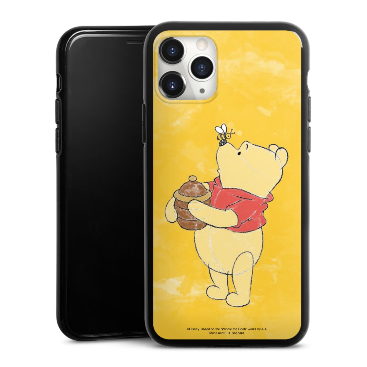 iPhone 11 Pro Max Handy Silikon Hülle Case schwarz Handyhülle Official Licensed Product Winnie The Pooh Disney