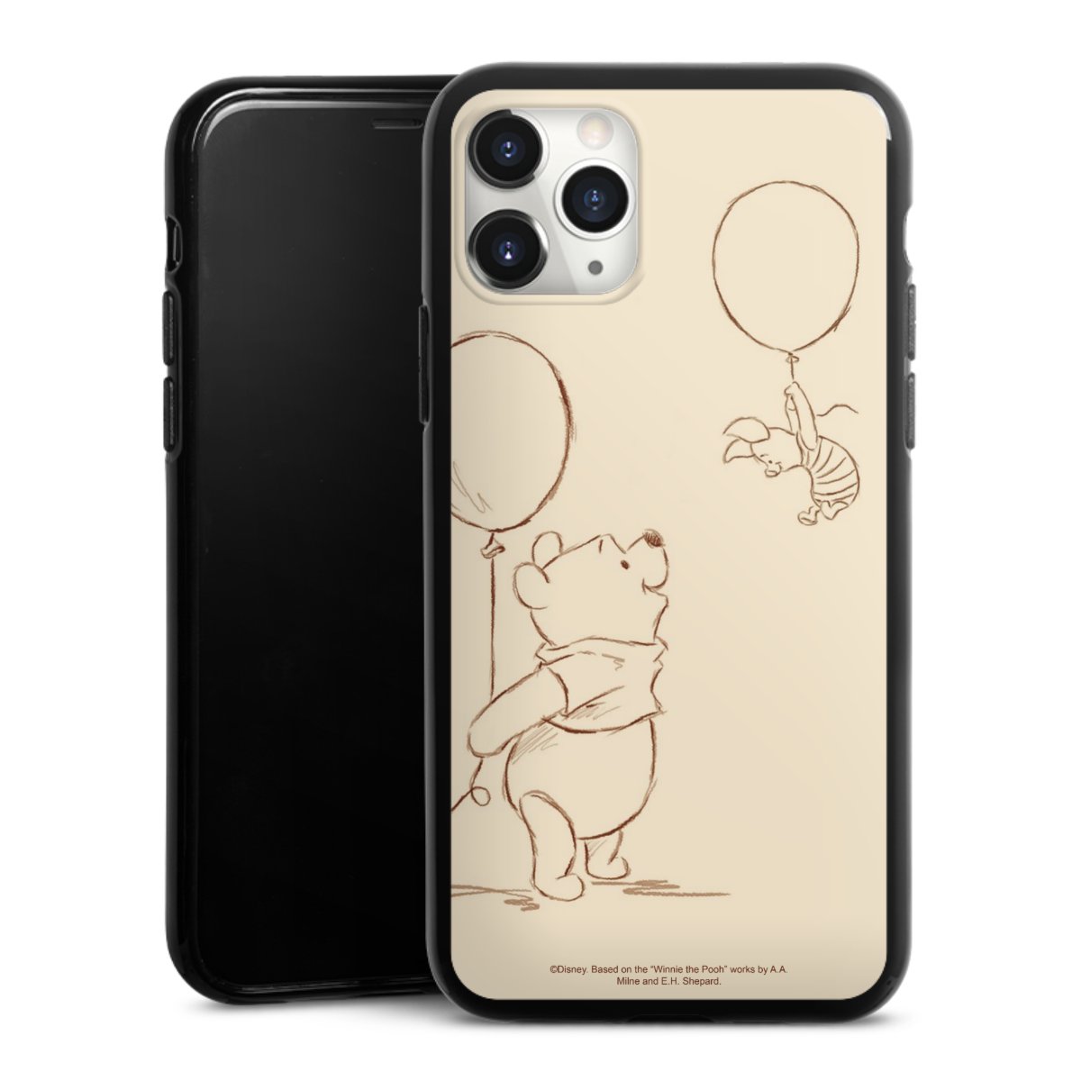 iPhone 11 Pro Max Handy Silikon Hülle Case schwarz Handyhülle Official Licensed Product Winnie The Pooh Disney