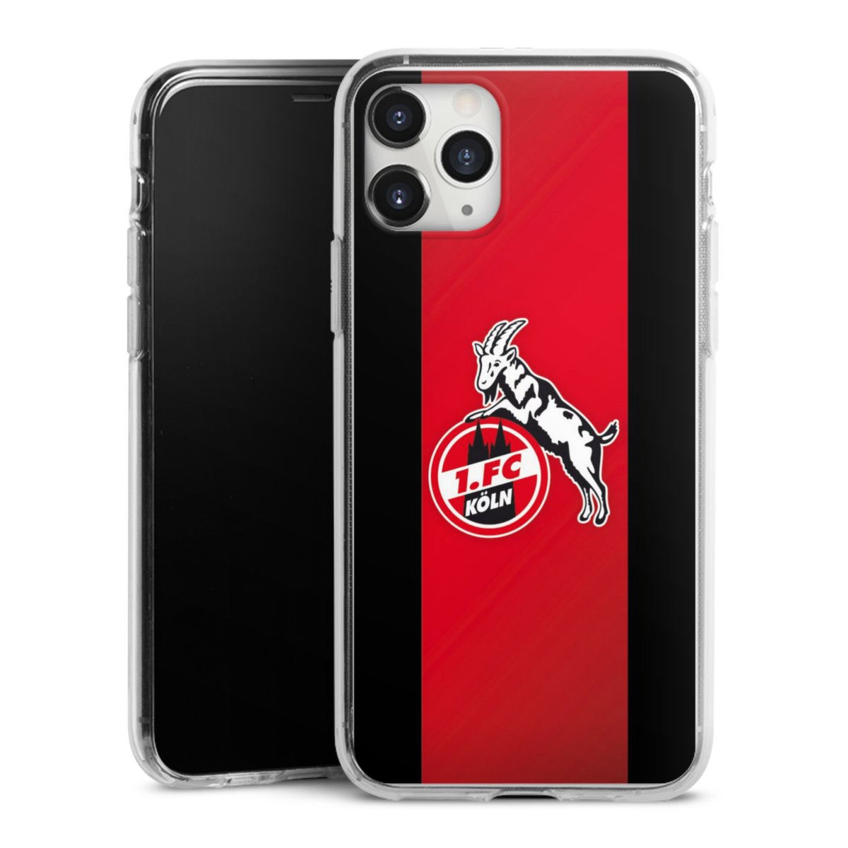 iPhone 11 Pro Max Handy Silikon Hülle Case transparent Handyhülle Official Licensed Product Billy Goat Hennes 1. Fc Köln Silikon Case