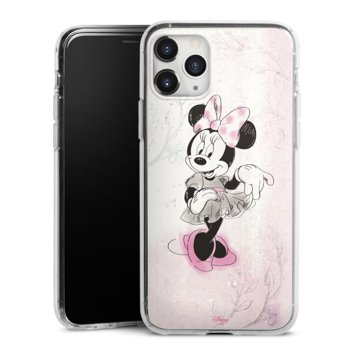 iPhone 11 Pro Max Handy Silikon Hülle Case transparent Handyhülle Disney Minnie Mouse Vintage Silikon Case