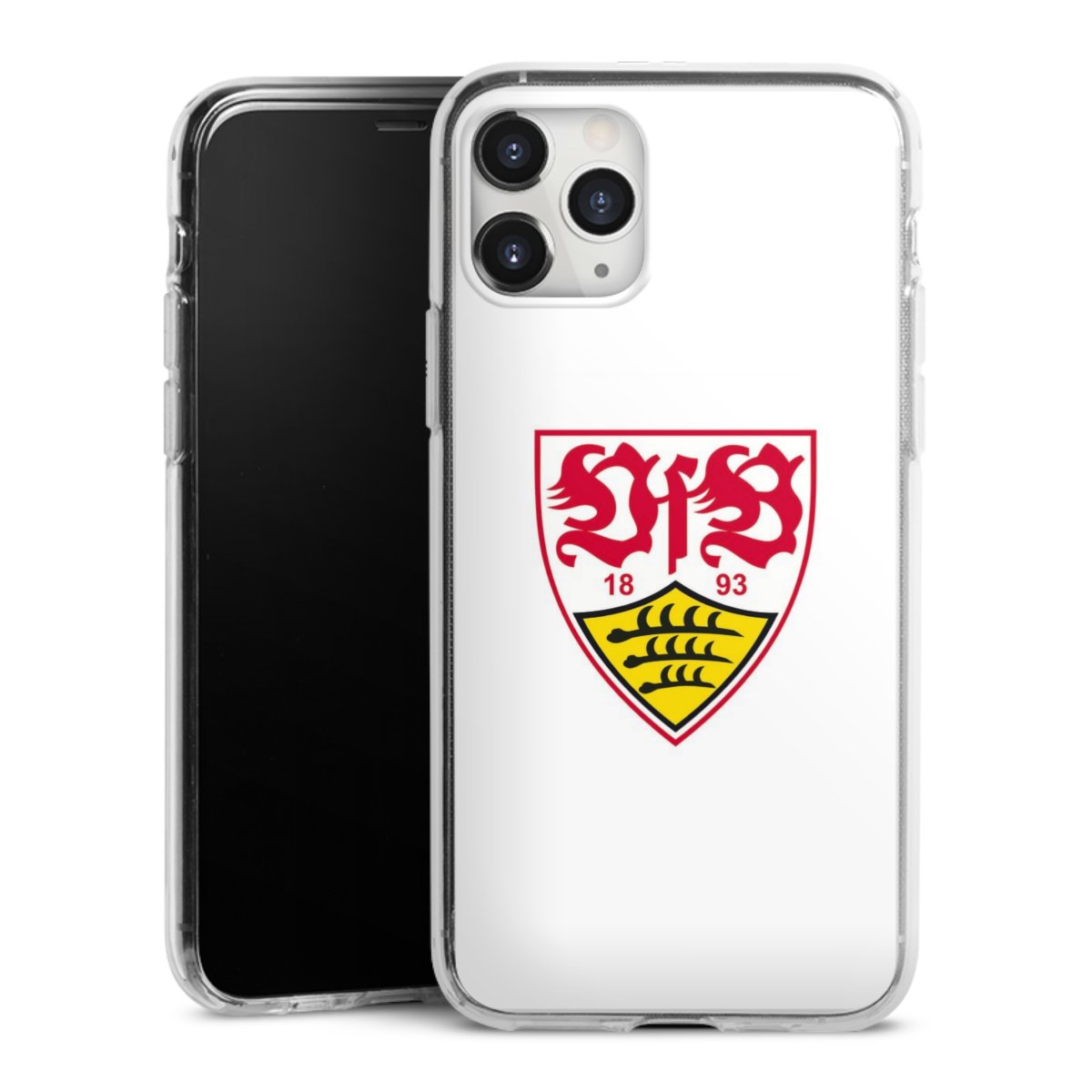 iPhone 11 Pro Max Handy Silikon Hülle Case transparent Handyhülle Logo Official Licensed Product Vfb Stuttgart Silikon Case