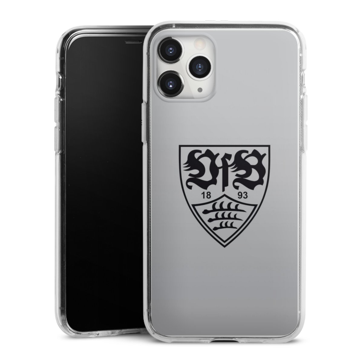 iPhone 11 Pro Max Handy Silikon Hülle Case transparent Handyhülle Logo Vfb Stuttgart Official Licensed Product Silikon Case