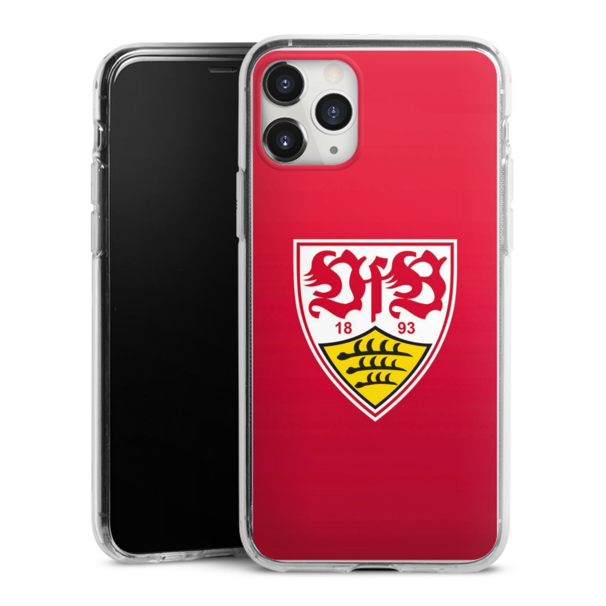 iPhone 11 Pro Max Handy Silikon Hülle Case transparent Handyhülle Official Licensed Product Vfb Stuttgart Silikon Case