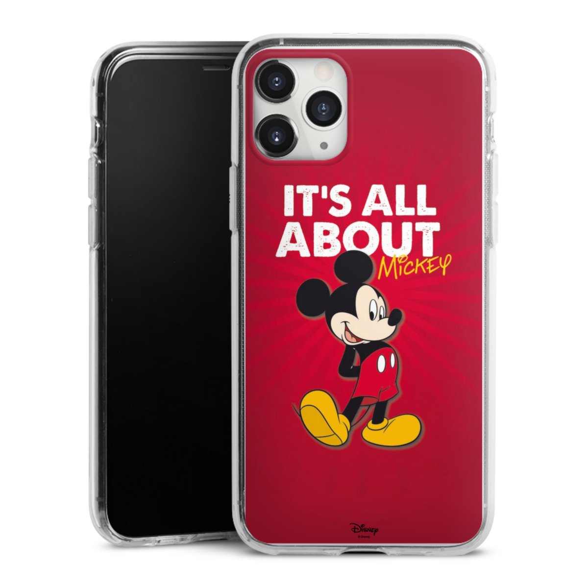 iPhone 11 Pro Max Handy Silikon Hülle Case transparent Handyhülle Mouse Disney Official Licensed Product Silikon Case