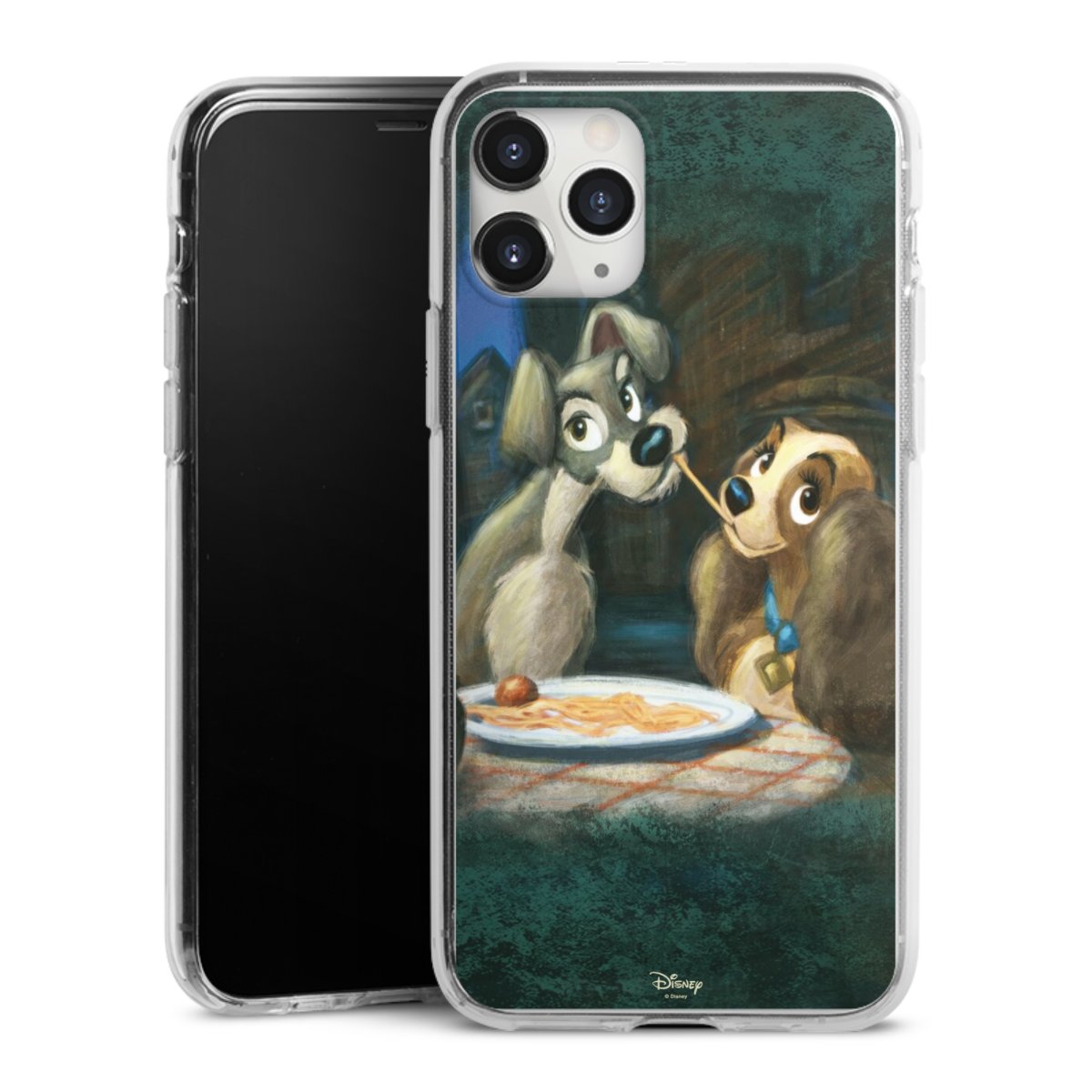 iPhone 11 Pro Max Handy Silikon Hülle Case transparent Handyhülle Lady And The Tramp Official Licensed Product Disney Silikon Case