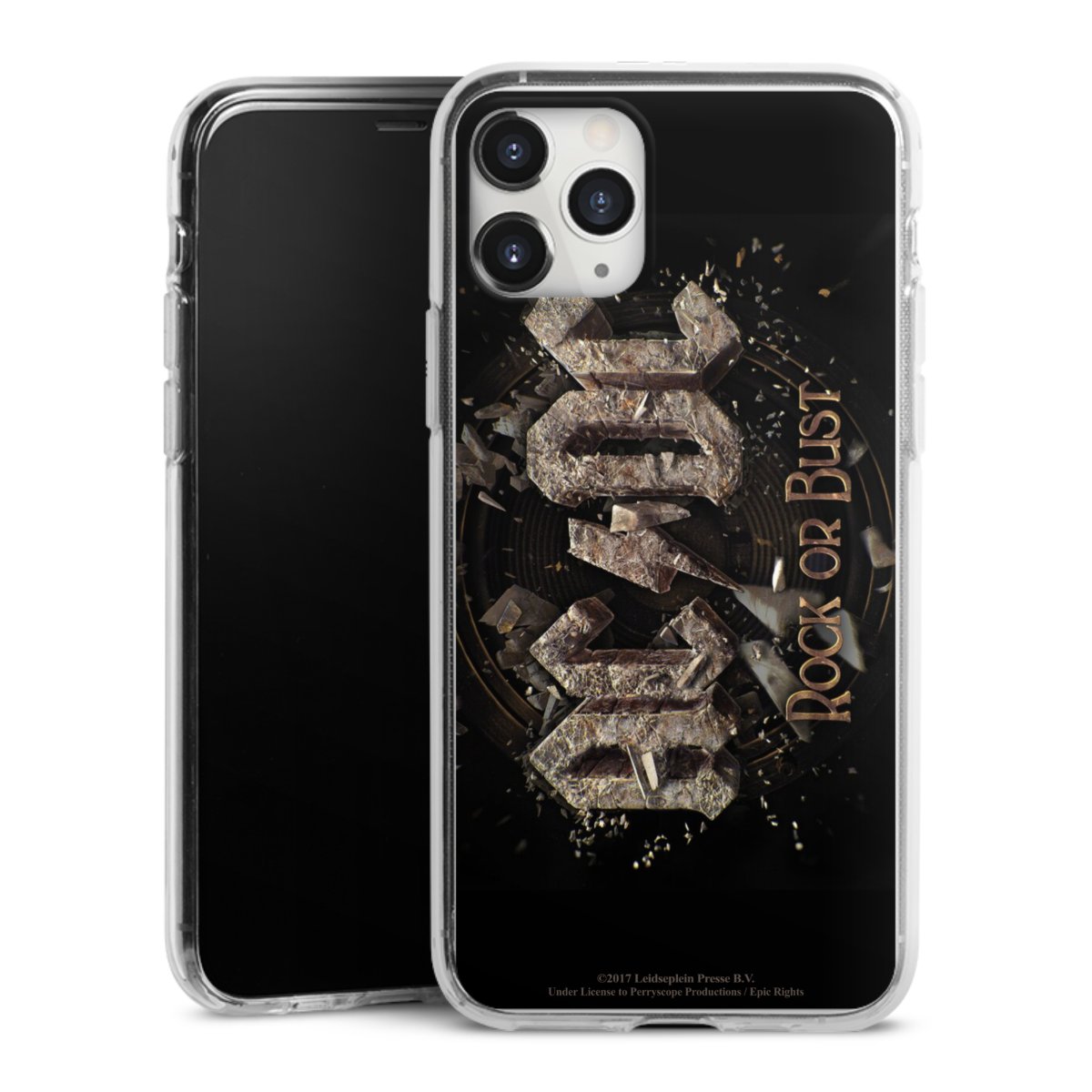 iPhone 11 Pro Max Handy Silikon Hülle Case transparent Handyhülle Acdc Official Licensed Product Rock Or Bust Silikon Case