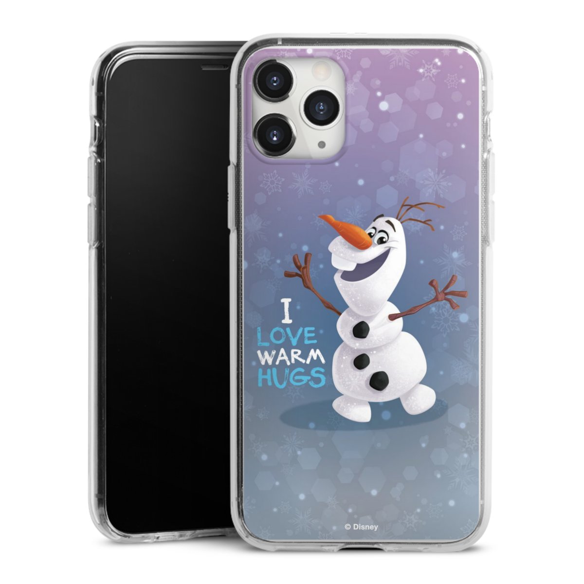 iPhone 11 Pro Max Handy Silikon Hülle Case transparent Handyhülle Frozen Frozen Olaf Official Licensed Product Silikon Case