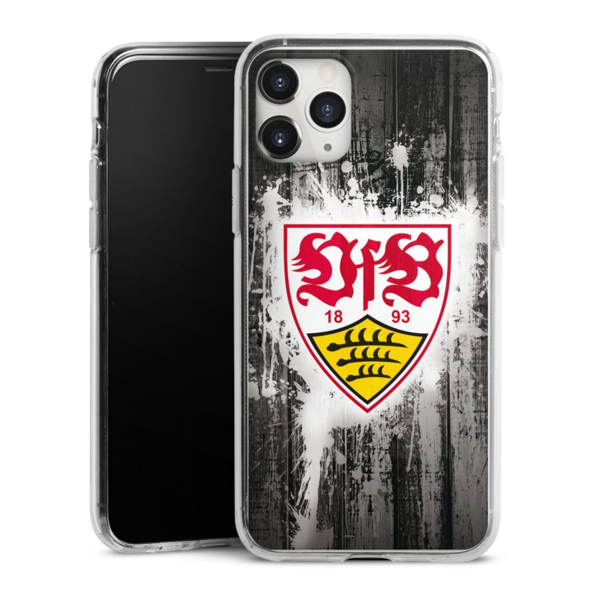 iPhone 11 Pro Max Handy Silikon Hülle Case transparent Handyhülle Vfb Stuttgart Official Licensed Product Silikon Case