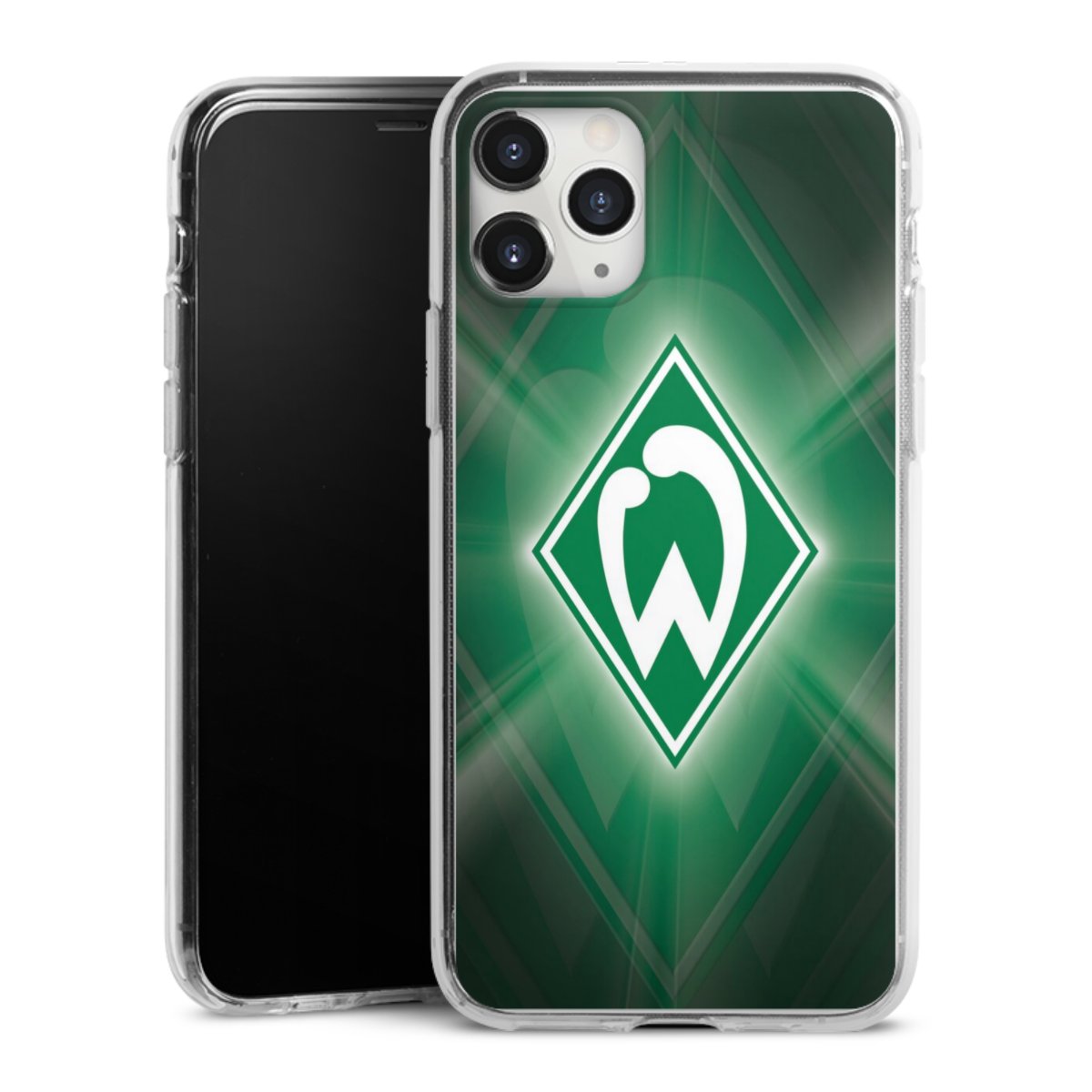 iPhone 11 Pro Max Handy Silikon Hülle Case transparent Handyhülle Sv Werder Bremen Official Licensed Product Coat Of Arms Silikon Case