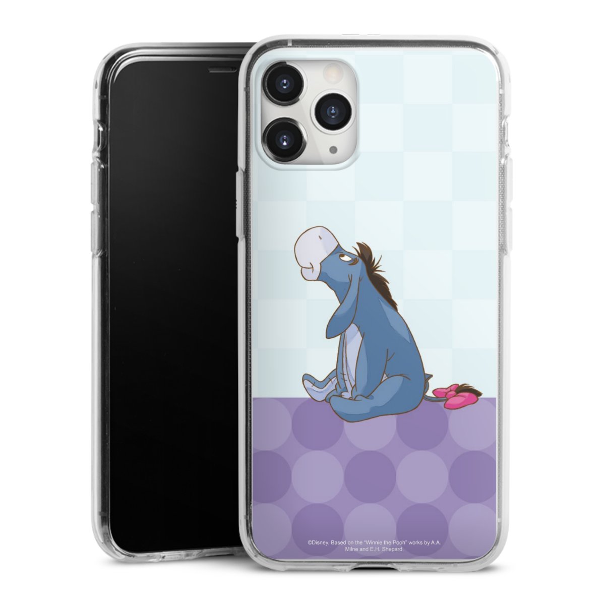 iPhone 11 Pro Max Handy Silikon Hülle Case transparent Handyhülle Disney Donkey Winnie The Pooh Silikon Case