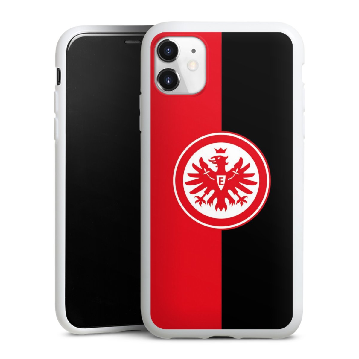 iPhone 11 Handy Silikon Hülle Case weiß Handyhülle Official Licensed Product Eintracht Frankfurt Sge Silikon Case