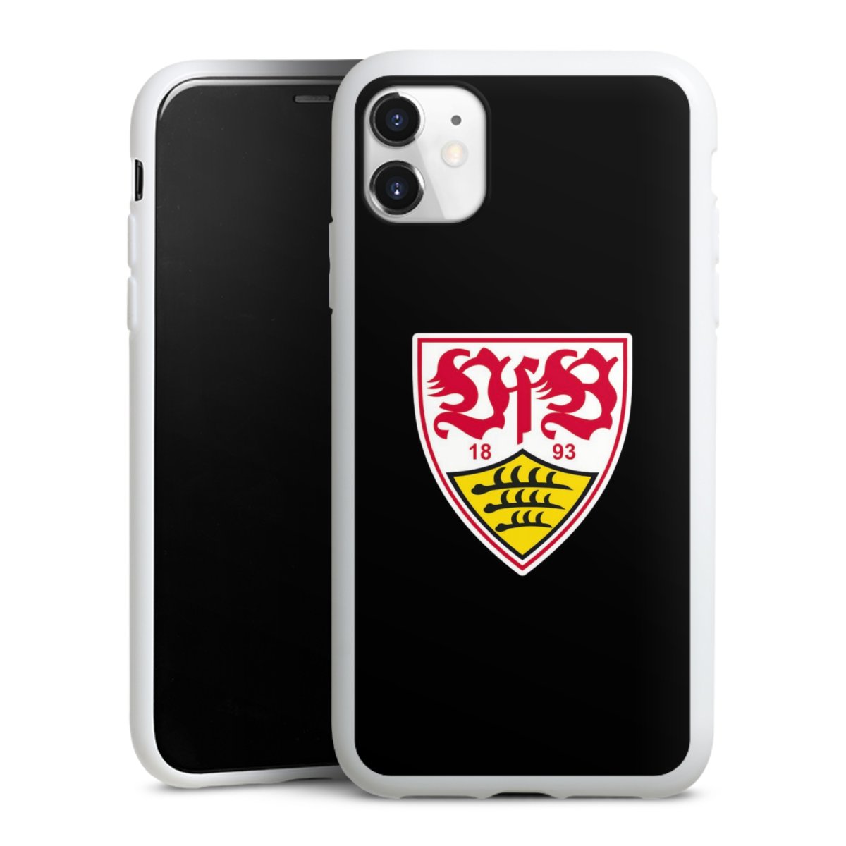 iPhone 11 Handy Silikon Hülle Case weiß Handyhülle Vfb Stuttgart Official Licensed Product Coat Of Arms Silikon Case