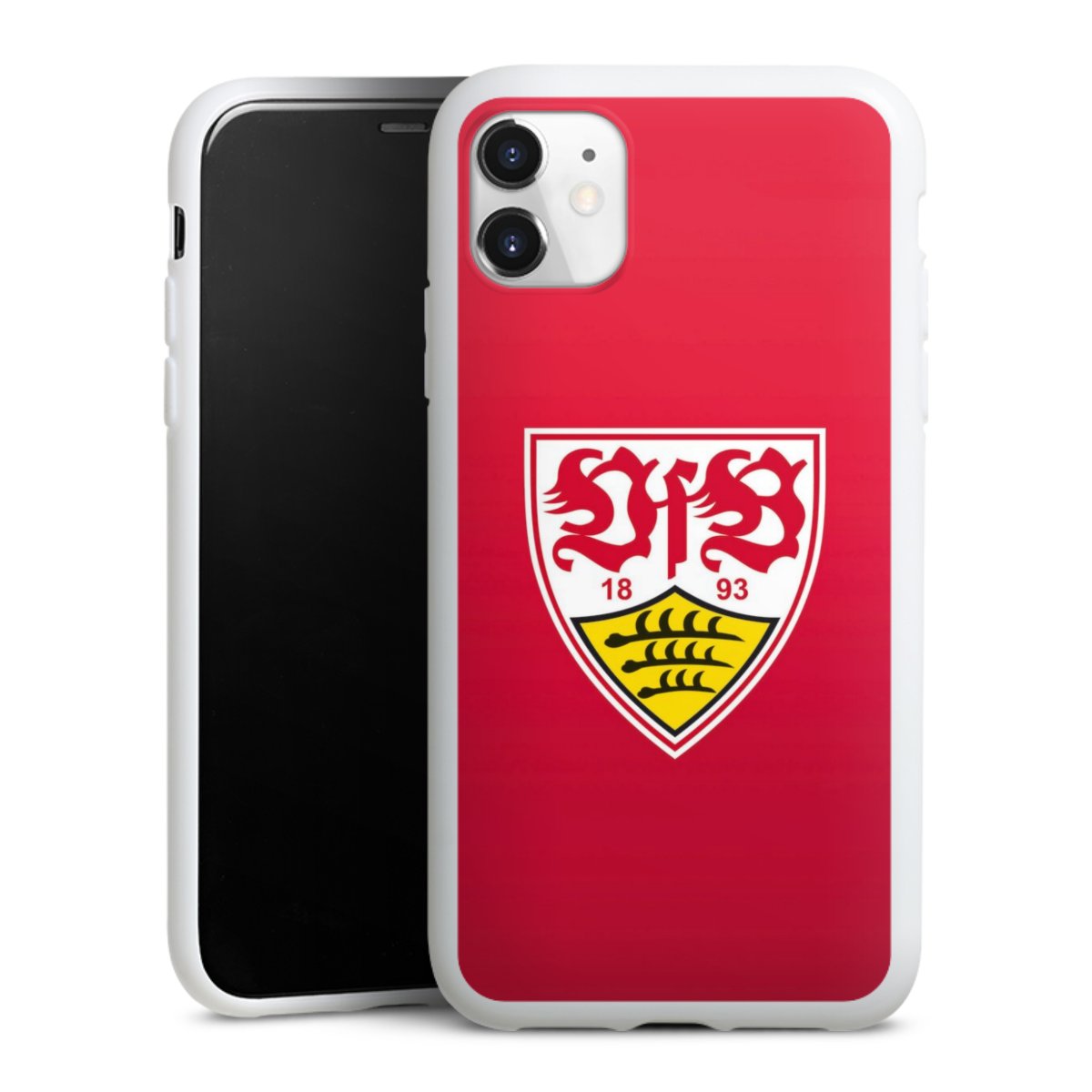 iPhone 11 Handy Silikon Hülle Case weiß Handyhülle Official Licensed Product Vfb Stuttgart Silikon Case