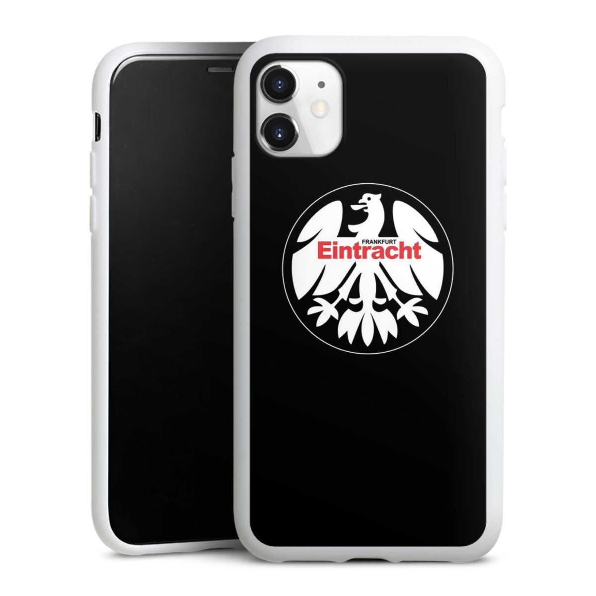 iPhone 11 Handy Silikon Hülle Case weiß Handyhülle Official Licensed Product Eintracht Frankfurt Sge Silikon Case