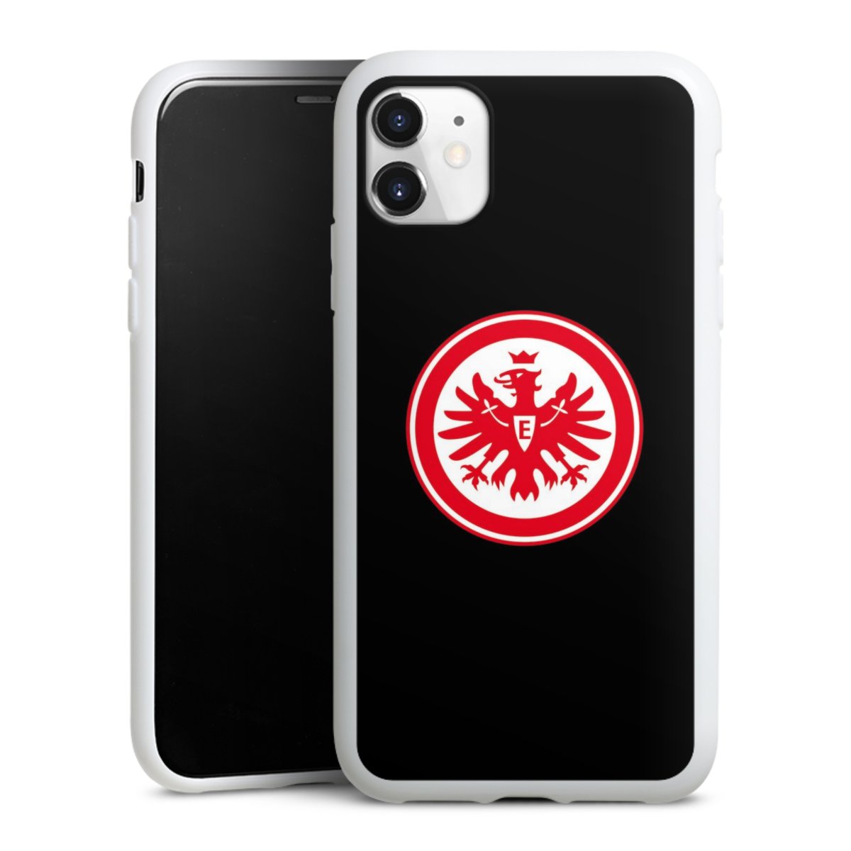 iPhone 11 Handy Silikon Hülle Case weiß Handyhülle Eintracht Frankfurt Sge Eagle Silikon Case