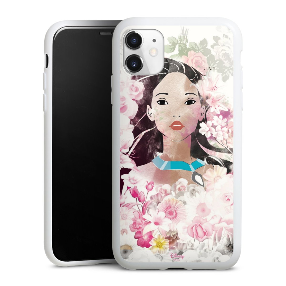 iPhone 11 Handy Silikon Hülle Case weiß Handyhülle Pocahontas Official Licensed Product Disney Silikon Case