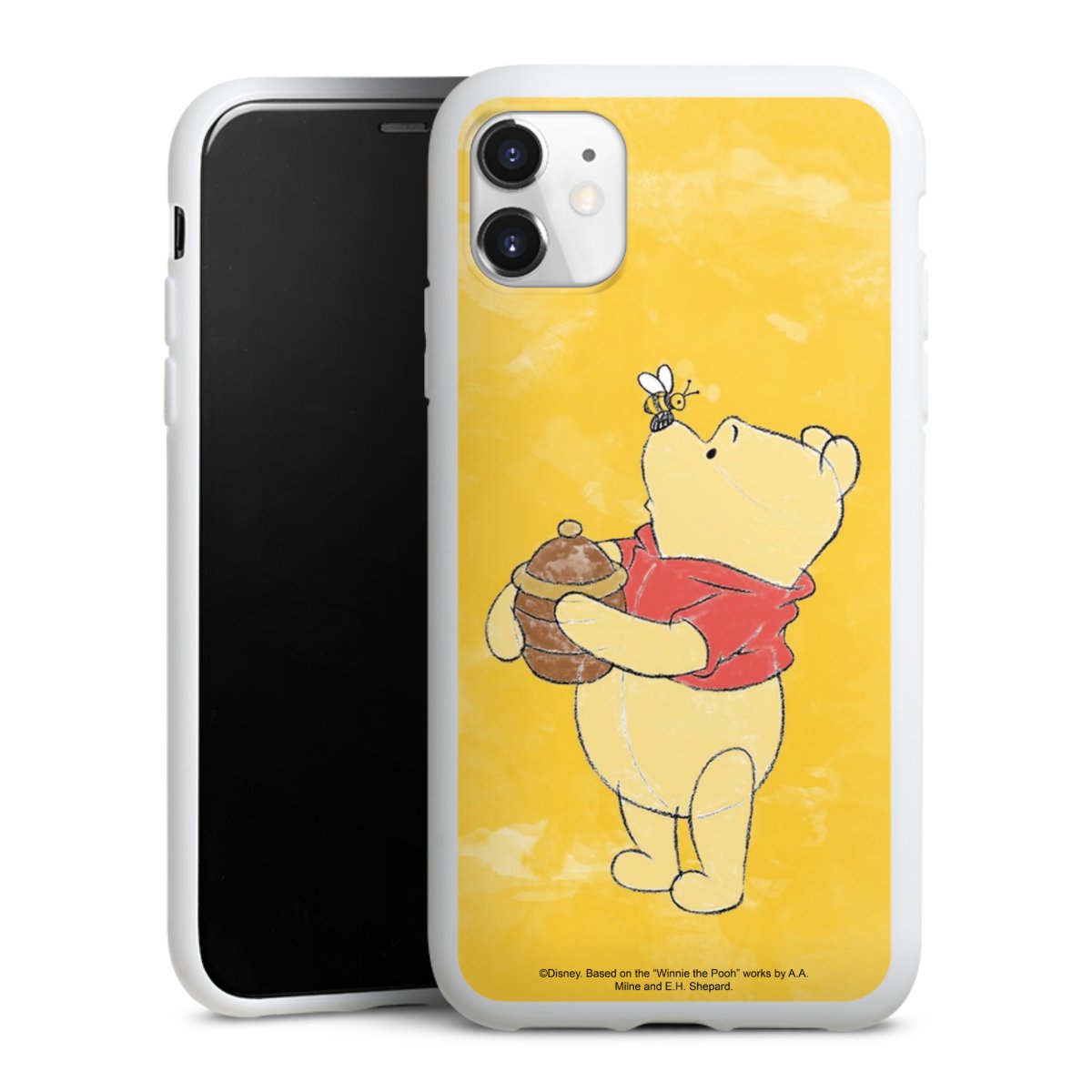 iPhone 11 Handy Silikon Hülle Case weiß Handyhülle Official Licensed Product Winnie The Pooh Disney Silikon Case