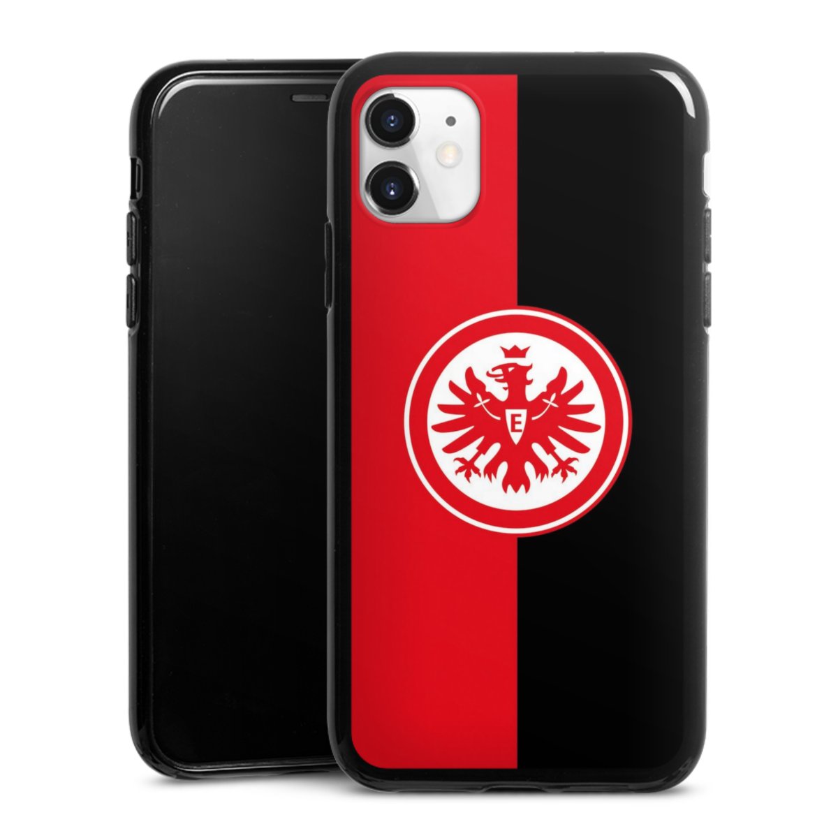 iPhone 11 Handy Silikon Hülle Case schwarz Handyhülle Official Licensed Product Eintracht Frankfurt Sge