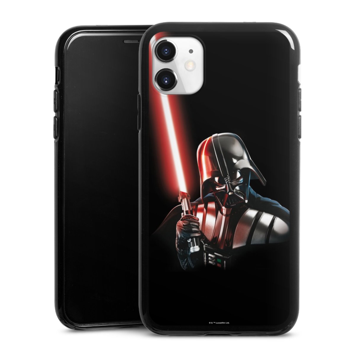 iPhone 11 Handy Silikon Hülle Case schwarz Handyhülle Star Wars Merchandise Darth Vader