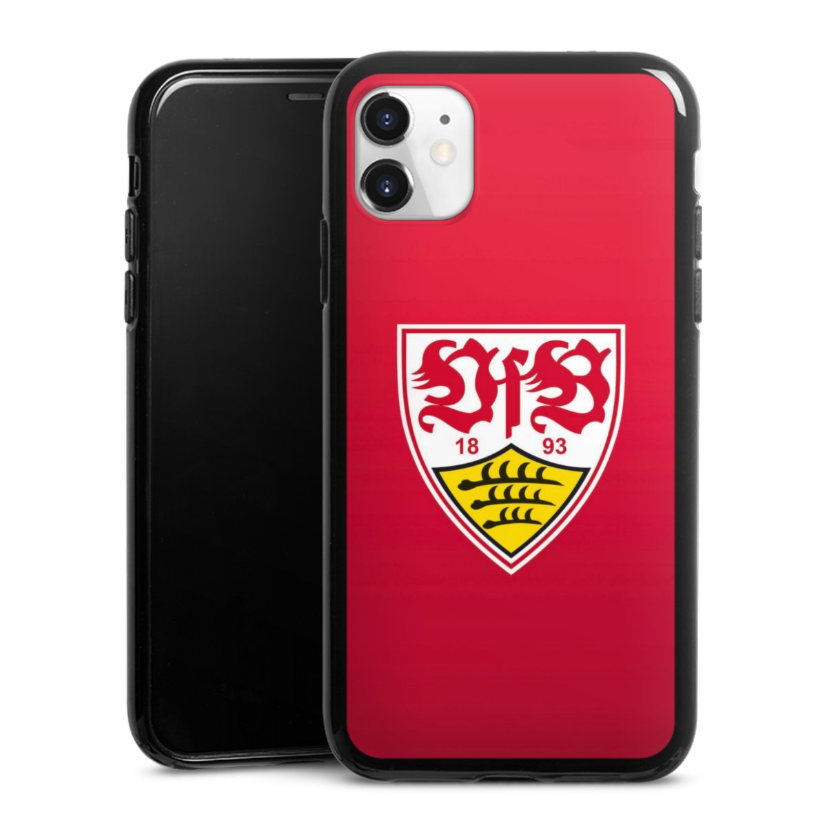 iPhone 11 Handy Silikon Hülle Case schwarz Handyhülle Official Licensed Product Vfb Stuttgart