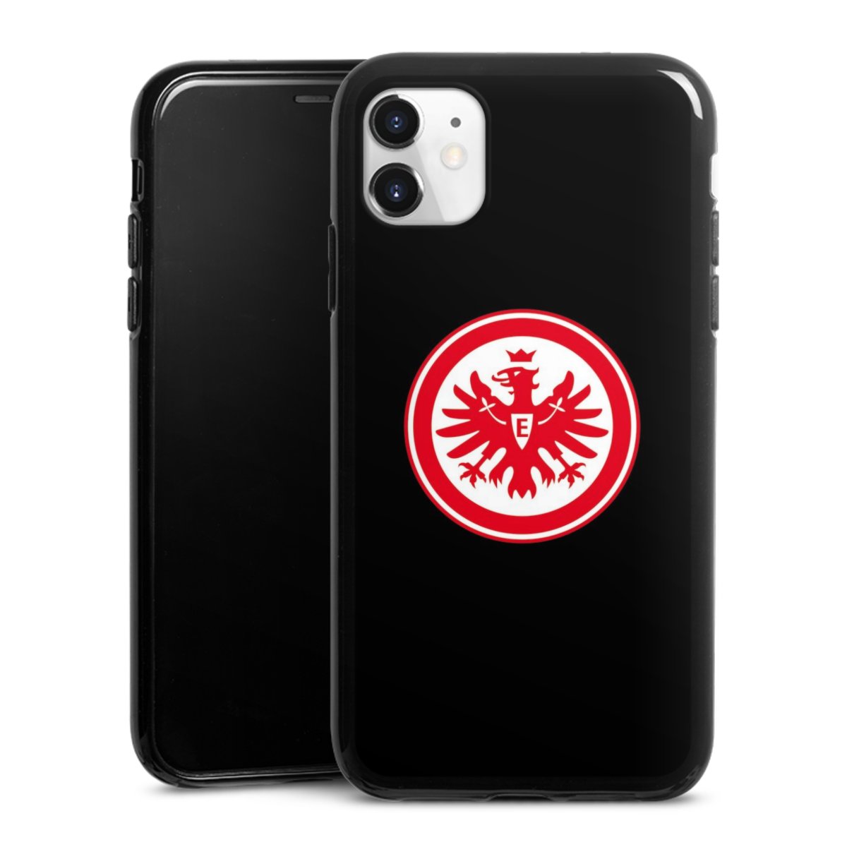 iPhone 11 Handy Silikon Hülle Case schwarz Handyhülle Eintracht Frankfurt Sge Eagle