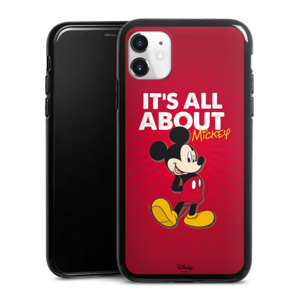 iPhone 11 Handy Silikon Hülle Case schwarz Handyhülle Mouse Disney Official Licensed Product