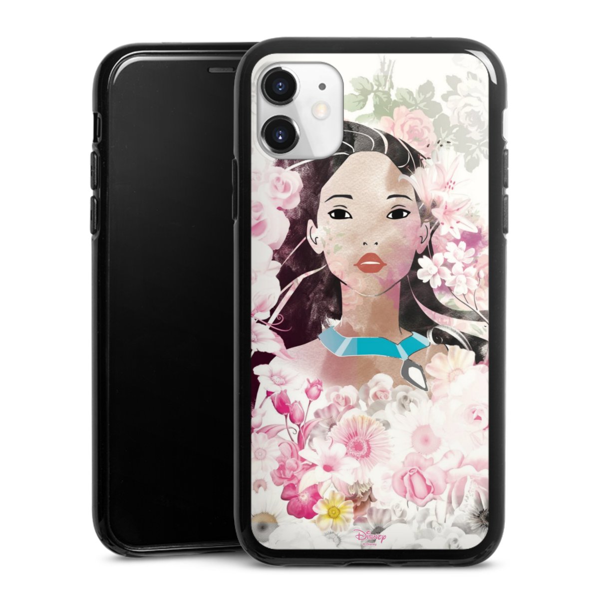 iPhone 11 Handy Silikon Hülle Case schwarz Handyhülle Pocahontas Official Licensed Product Disney